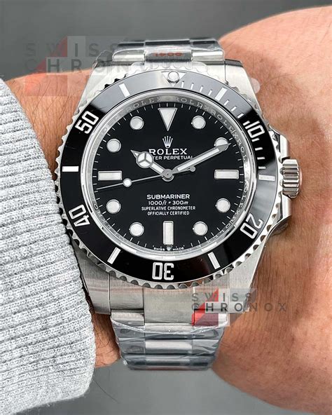 rolex no date submariner replica|2023 submariner no date 124060.